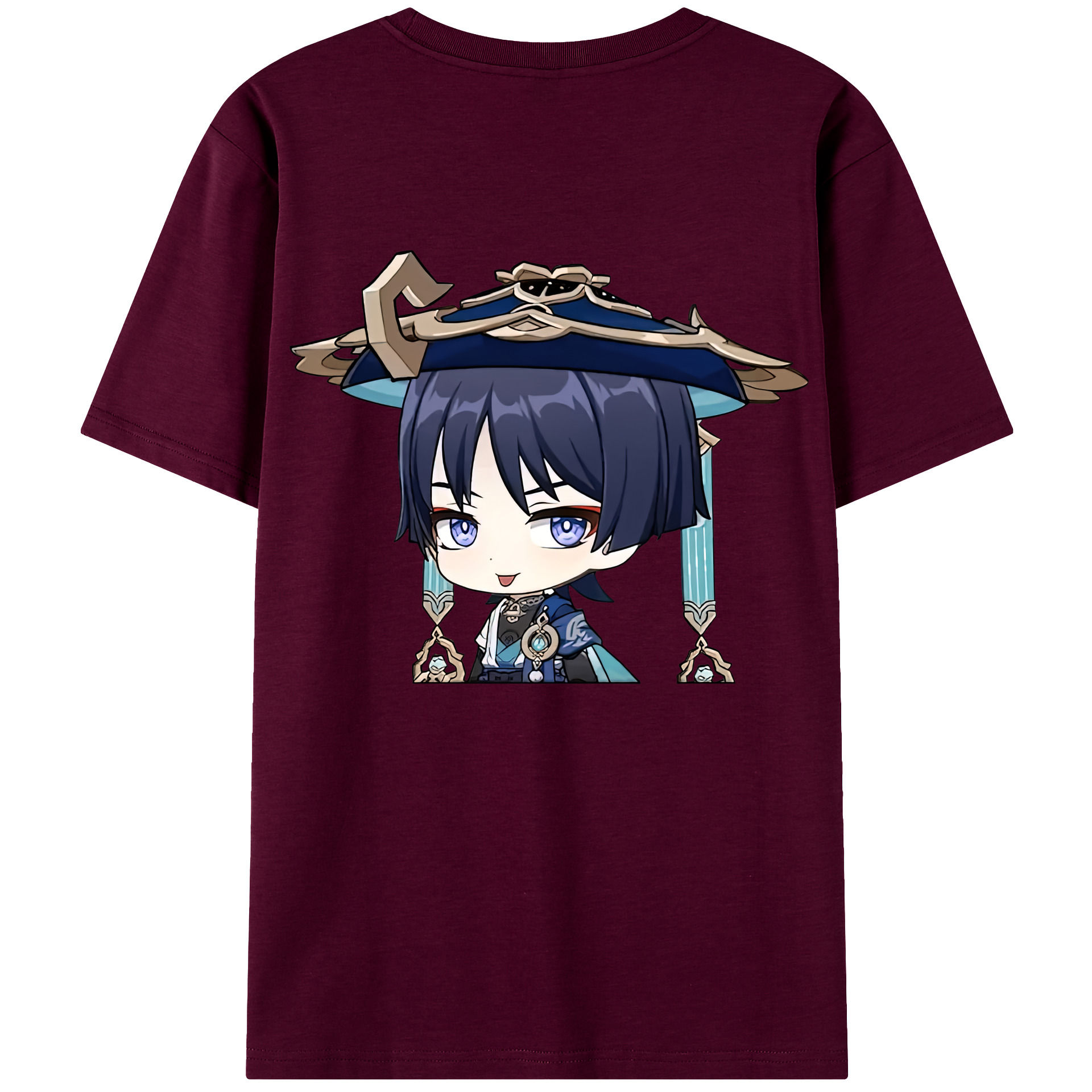 げんし神 さんペい genshin Sanpei レディース半袖Tシャツ(バックプリント)